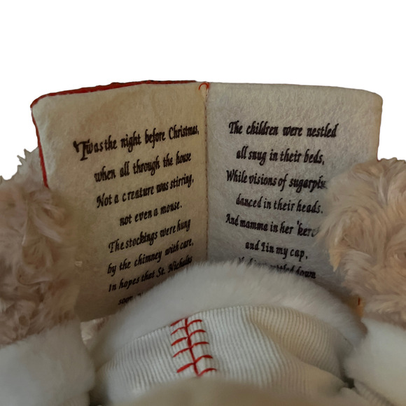 Sound N Light VTG Animatronics Night Before Christmas Talking Plush Teddy Bear - Picture 8 of 13